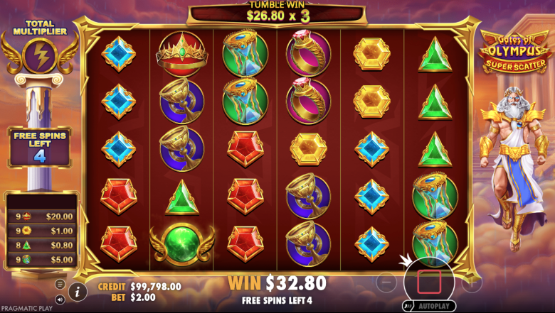 Gates of Olympus Super Scatter Free Spins